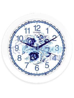 Часы настенные кварцевые Energy ЕС-102 гжель