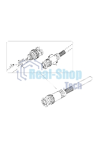 Разъем Rexant штекер BNC под пайку с пружиной металл (универсальный)