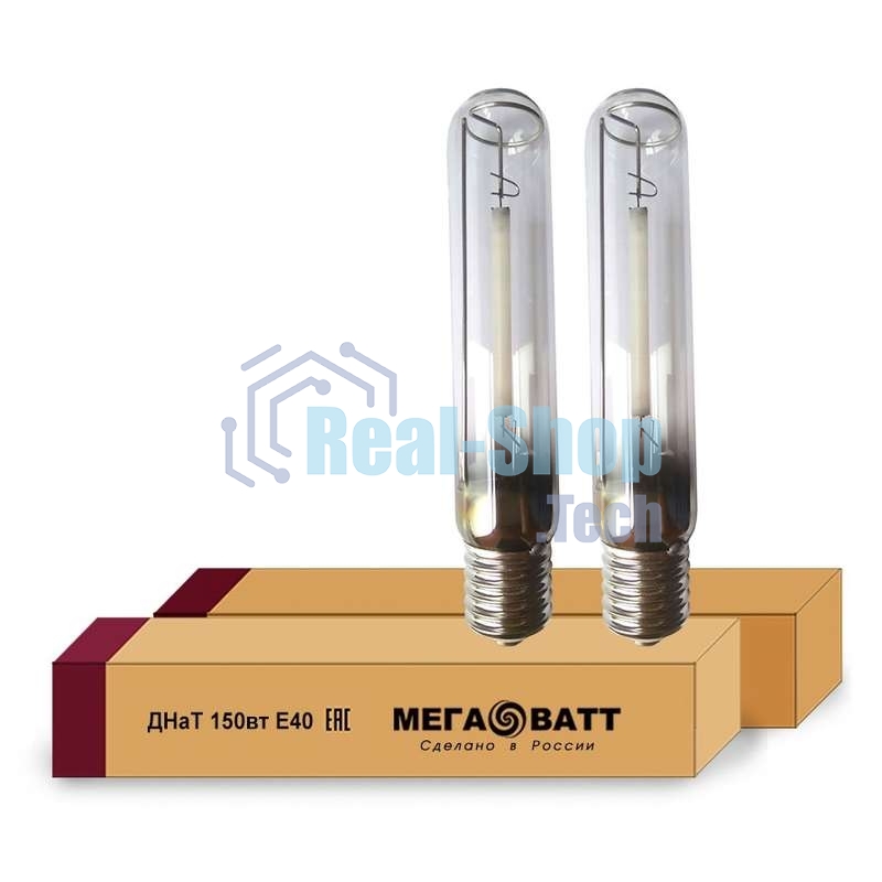 Лампа газоразрядная натриевая ДНаТ 150 E40 (25) МЕГАВАТТ 02935