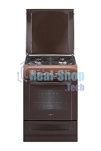 Плита комбинированная Gefest ПГЭ 6102-02 0001 коричневый, конфорок 4 газовых, духовка 55 л, 60 см x 85 см x 60 см