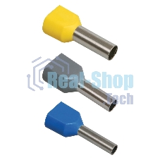 Наконечник-гильза изол. НГИ2 2.5-12 син. (уп.100шт) ИЭК UTE10-D3-3-100