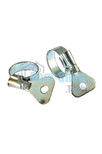 Хомуты металлические, червячные Сибртех 16-25 мм, ширина 10 мм, W1, с метал. ключом, 2 шт. 476507