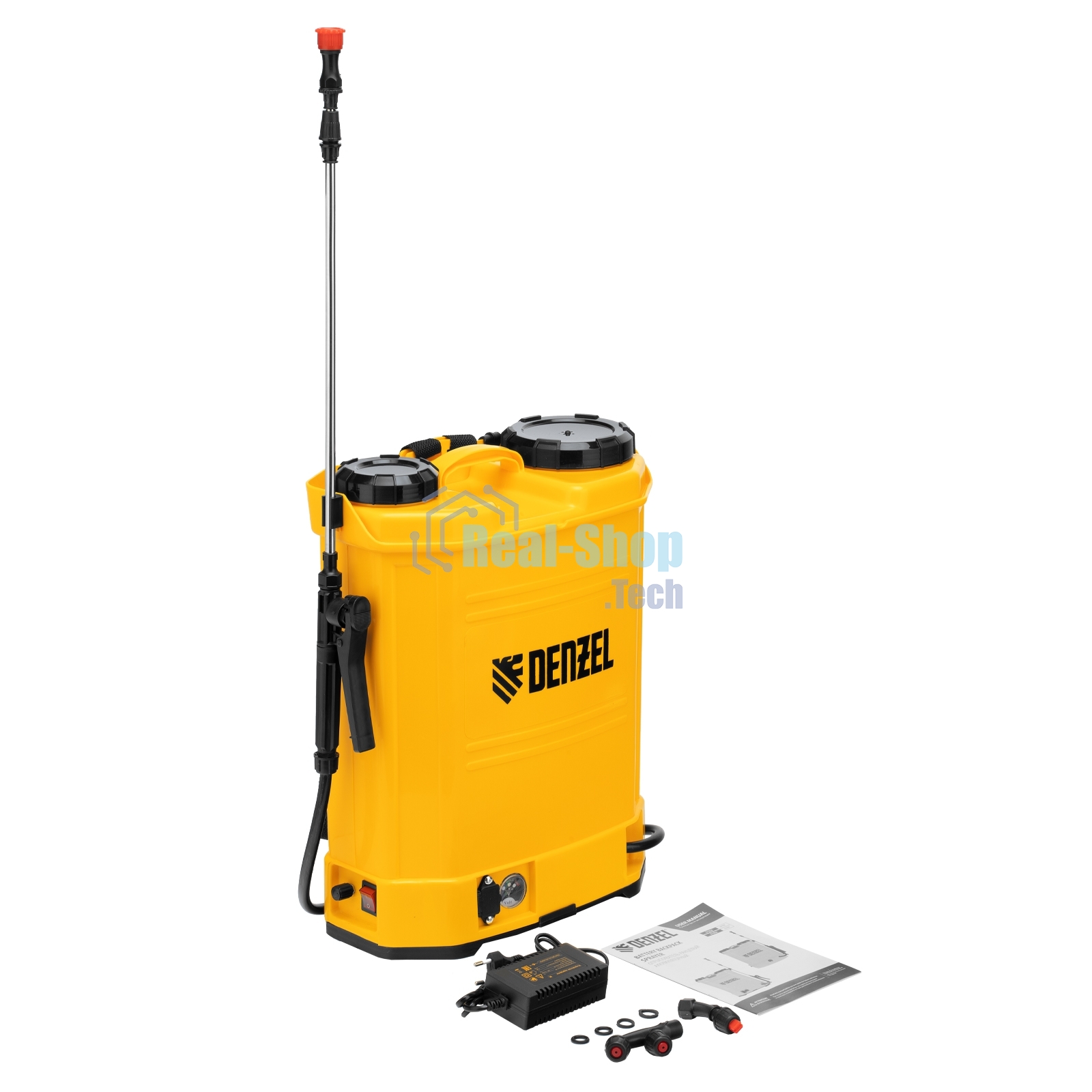 Опрыскиватель ранцевый аккумуляторный Denzel D-16LA, 16 л, щелочной акк., 12 В, 8 А·ч
