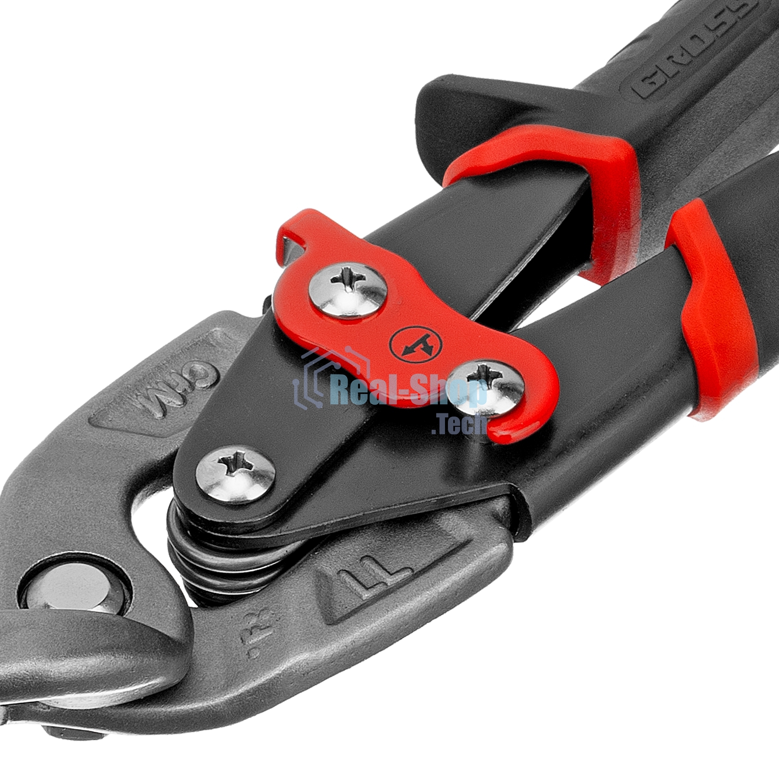 Ножницы по металлу Gross 78331 270 мм прямой и левый проходной резсталь-СrMo двухкомп. рук-ки