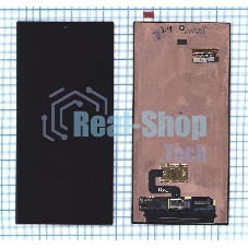 Дисплей для Samsung Galaxy S23 Ultra SM-S918B в сборе с тачскрином, черный orig