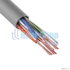 Кабель UTP Rexant 4PR 24AWG, CU (медь), cat.5e, 100 МГц, PVC, серый, бухта 25 м
