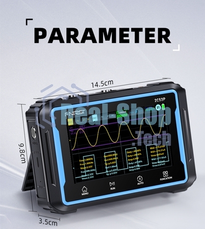 Планшетный осциллограф 3 в 1 FNIRSI 2C53P