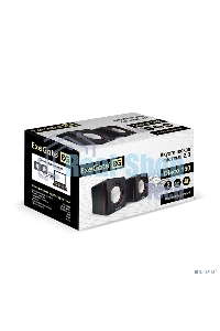 Акустическая система 2.0 ExeGate EX287050RUS Disco 160 (питание USB, 2х3Вт (6Вт RMS), 100-20000Гц, черный)