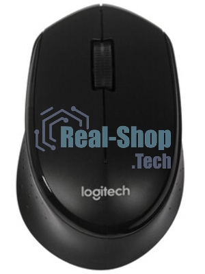 Мышь беспроводная Logitech M330 SILENT PLUS черный, 1000 dpi, радиоканал, USB, кнопки - 3