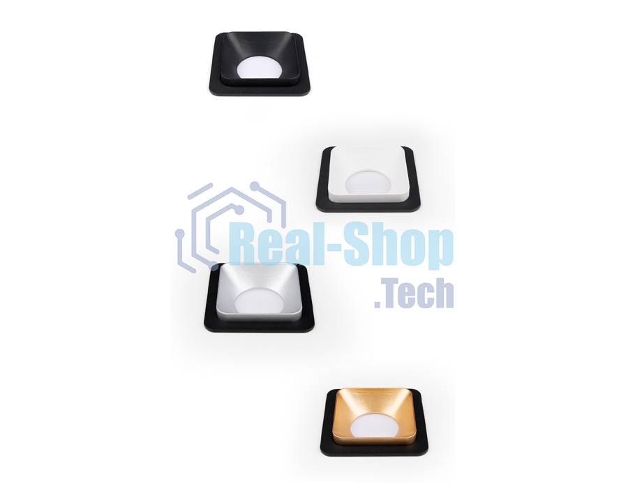 Корпус светильника C7901 SWH белый песок 90*90*H32mm MR16 GU5.3