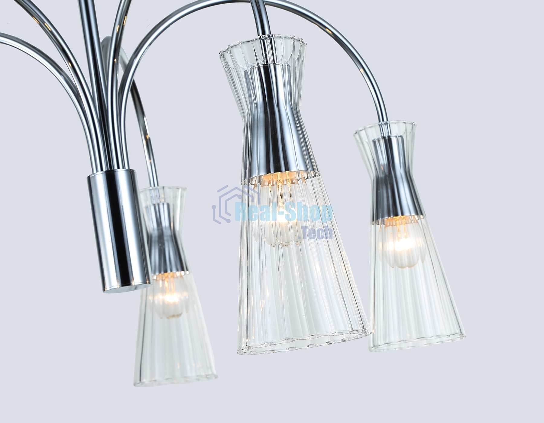 Люстра Ambrella light LH55651/5 СH/CL хром/прозрачный E14*5 max 40W D600*440