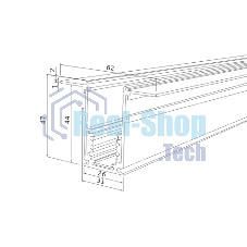Slim Magnetic Шинопровод встраиваемый (белый) (2м) 85087/00