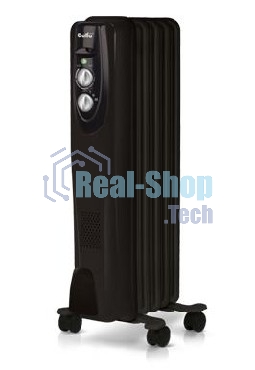 Обогреватель масляный Ballu Classic Black BOH/CL-07BRN (7 секций) (7 секций), черный, 1500 Вт, 20 м2, термостат