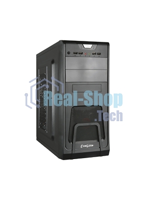Компьютерный корпус Miditower ExeGate CP-603 Black, ATX, (CP400W, 80мм), 2хUSB+2хUSB 3.0, Audio