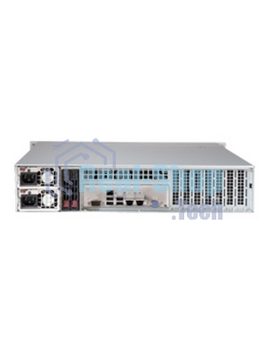Корпус Supermicro CSE-826BAC4-R920LPB, 2U, 8 x SAS3 & 4 x hybrid NVMe 3.5 bays