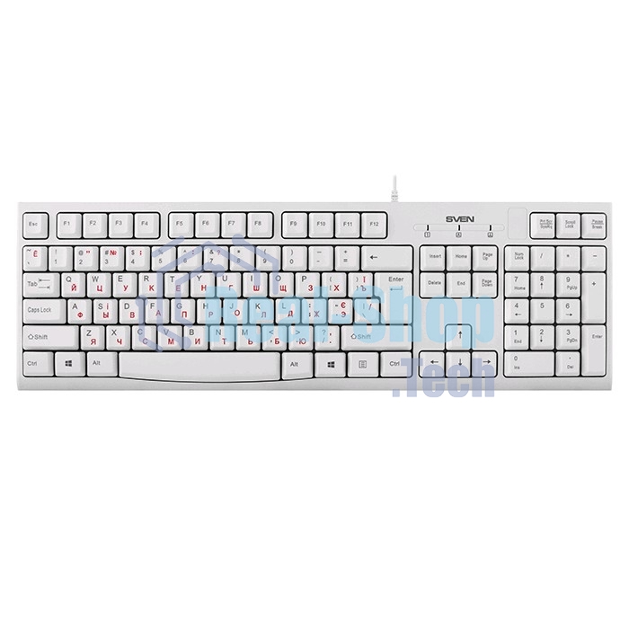Клавиатура проводная SVEN KB-S300 белая