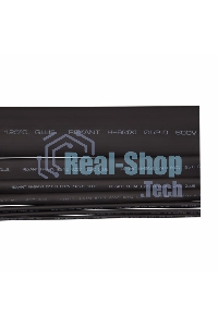 Термоусаживаемая трубка клеевая Rexant 6,0/1,5 мм, (4:1), черная, упаковка 10 шт. по 1 м