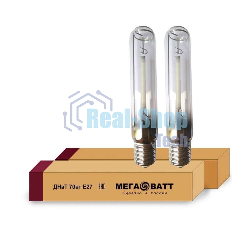 Лампа газоразрядная натриевая ДНаТ 70 E27 (25) МЕГАВАТТ 02911
