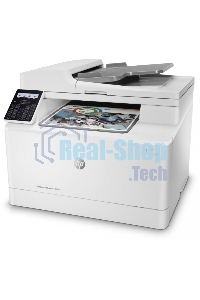 МФУ лазерное HP Color LaserJet Pro M183fw (7KW56A), A4, цветной, печ. до 16 стр/мин., скан. до 15 стр/мин. (ч/б) 8 стр/мин. (цвет), 600 x 600 dpi (печать) 1200x1200dpi (скан.), USB, RJ-45, Wi-Fi, Air Print, Mopria