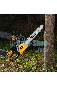 Пила цепная бензиновая Denzel DGS-5218, шина 45 см, 52см3, 3,5 л.с., шаг 0,325, паз 1,5 мм,