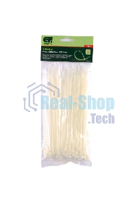Хомуты Сибртех, 200x3,6 мм,пластмассовые,белые,100 шт.