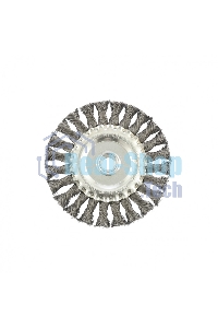 Щетка Matrix для УШМ 125 мм, М14, плоская, крученая проволока 0,35 мм