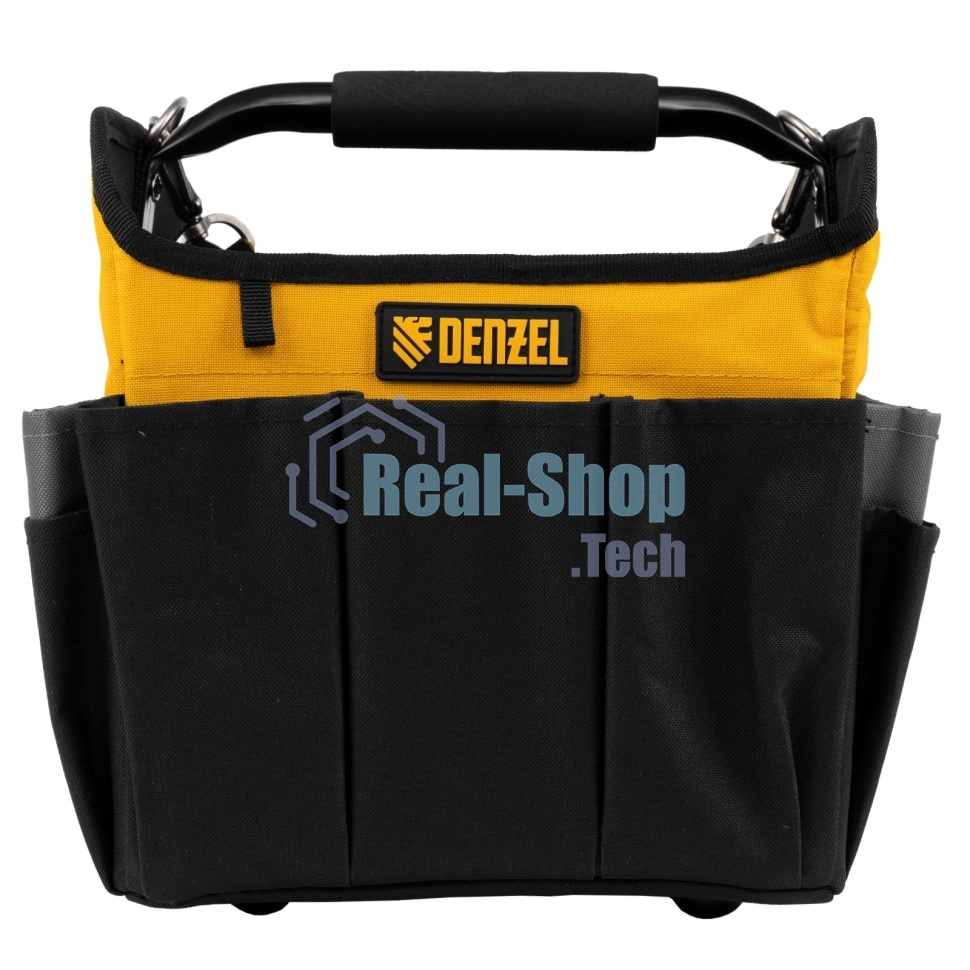 Переноска для инструмента Denzel 260х240х300 мм, 22 кармана, наплечный ремень