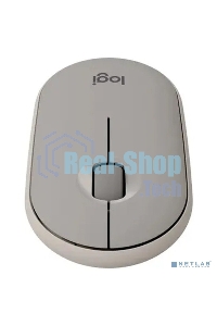 Мышь беспроводная Logitech Pebble M350 серый, 1000 dpi, радиоканал, Bluetooth, USB, кнопки - 3