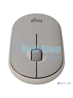 Мышь беспроводная Logitech Pebble M350 серый, 1000 dpi, радиоканал, Bluetooth, USB, кнопки - 3