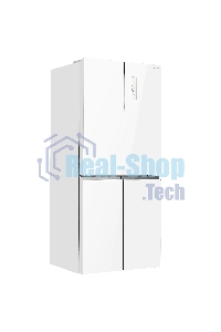 Холодильник Maunfeld MFF183NFWE белый трехкамерный инвертор 270/135л морозилка снизу, Total NoFrost, Side by Side