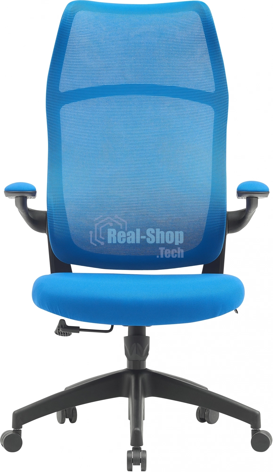 Кресло компьютерное Cactus CS-MC505-BL темно-синий, сиденье темно-синий, сетка/ткань, крестов. пластик