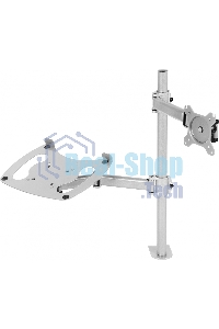 Кронштейн для монитора/ноутбука Cactus CS-VM-LH07-AL серебряный 13