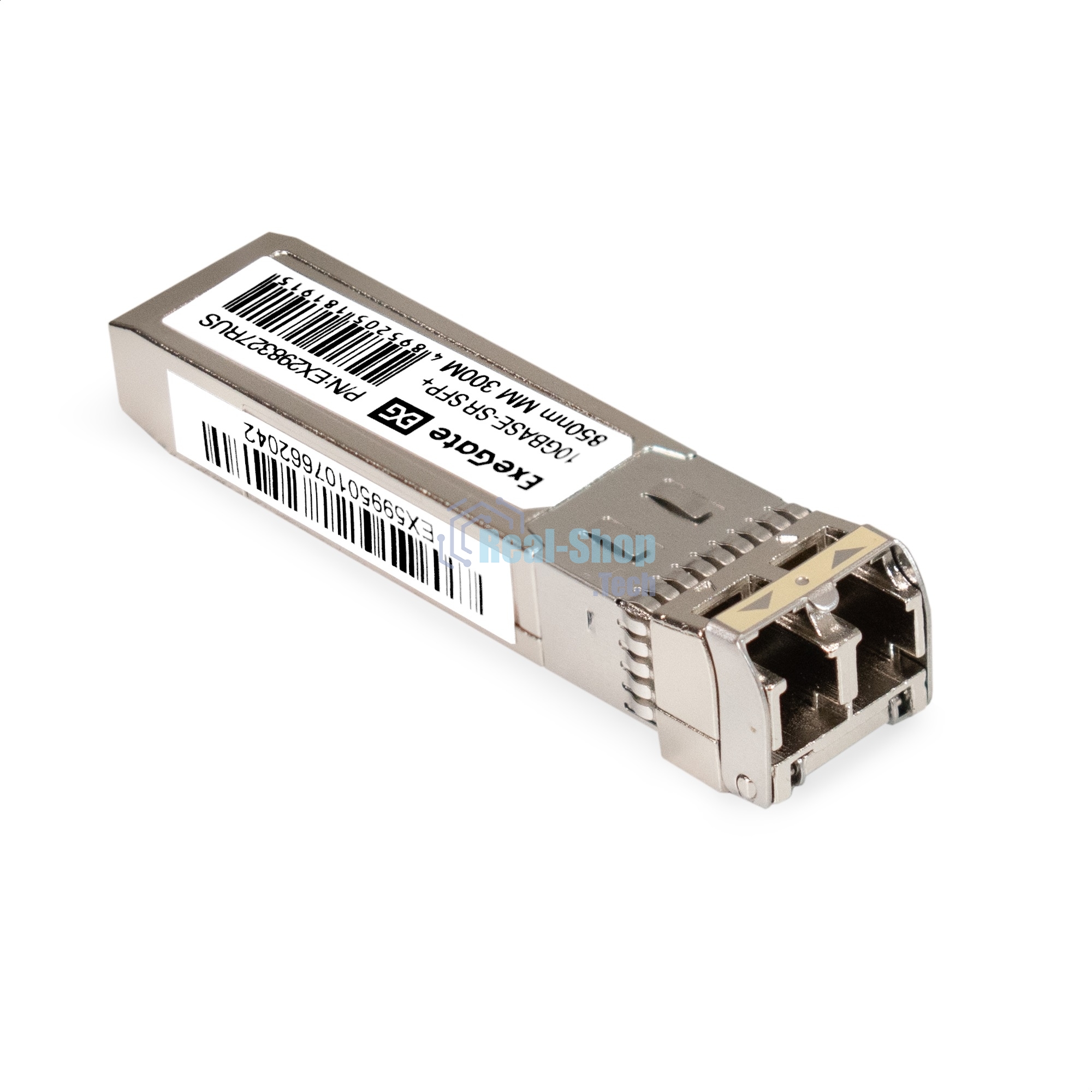 Трансивер SFP+ EXT-10G-MM850-LC2-300M (10Gbase-SR для многомодового оптического кабеля, 10 Гбит/с, Tx:850/Rx:850 нм, до 300 м, разъем Duplex LC)