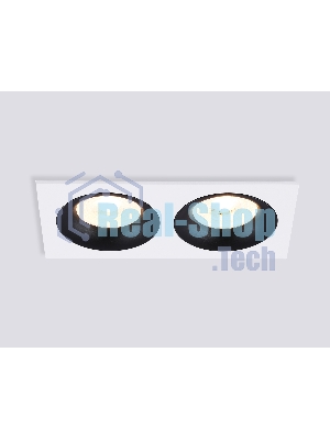 Светильник встраиваемый Ambrella light TN102732/2 WH/BK белый/черный GU5.3 175*92*23