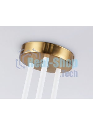 Светитльник Ambrella Light TR2521/6 WH/BS белый/латунь G9/6 max 10W D970*750