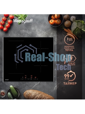 Индукционная варочная панель Weissgauff HI 643 Bfzg, независимая, черный