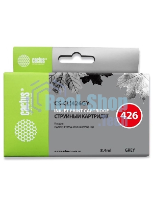 Картридж струйный Cactus CS-CLI426GY серый (8.4 мл.) для Canon Pixma MG6140/MG8140