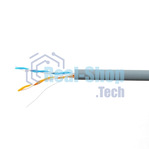 Кабель SkyNet Light UTP indoor 2x2x0,46, медный, FLUKE TEST, кат.5e, однож., 305 м, box, серый