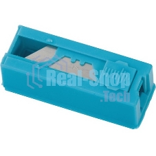 Лезвия для ножа Gross 79376 19 мм, трапециевидные, пластиковый пенал, 12 шт