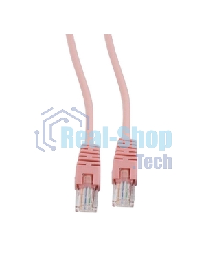 Патч-корд UTP Cablexpert cat.5e, 0.5м, литой, многожильный, розовый