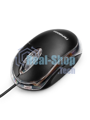 Мышь проводная Гарнизон GM-100 черный, 1000 dpi, USB, кнопки - 3