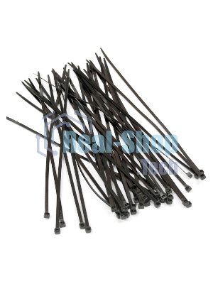 Стяжка Hyperline GT-250IBC нейлоновая неоткрывающаяся, безгалогенная (halogen free), 250x3.6 мм, черная, (100 шт)