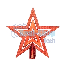 Верхушка на елку Звезда Neon-night 20 см, красный