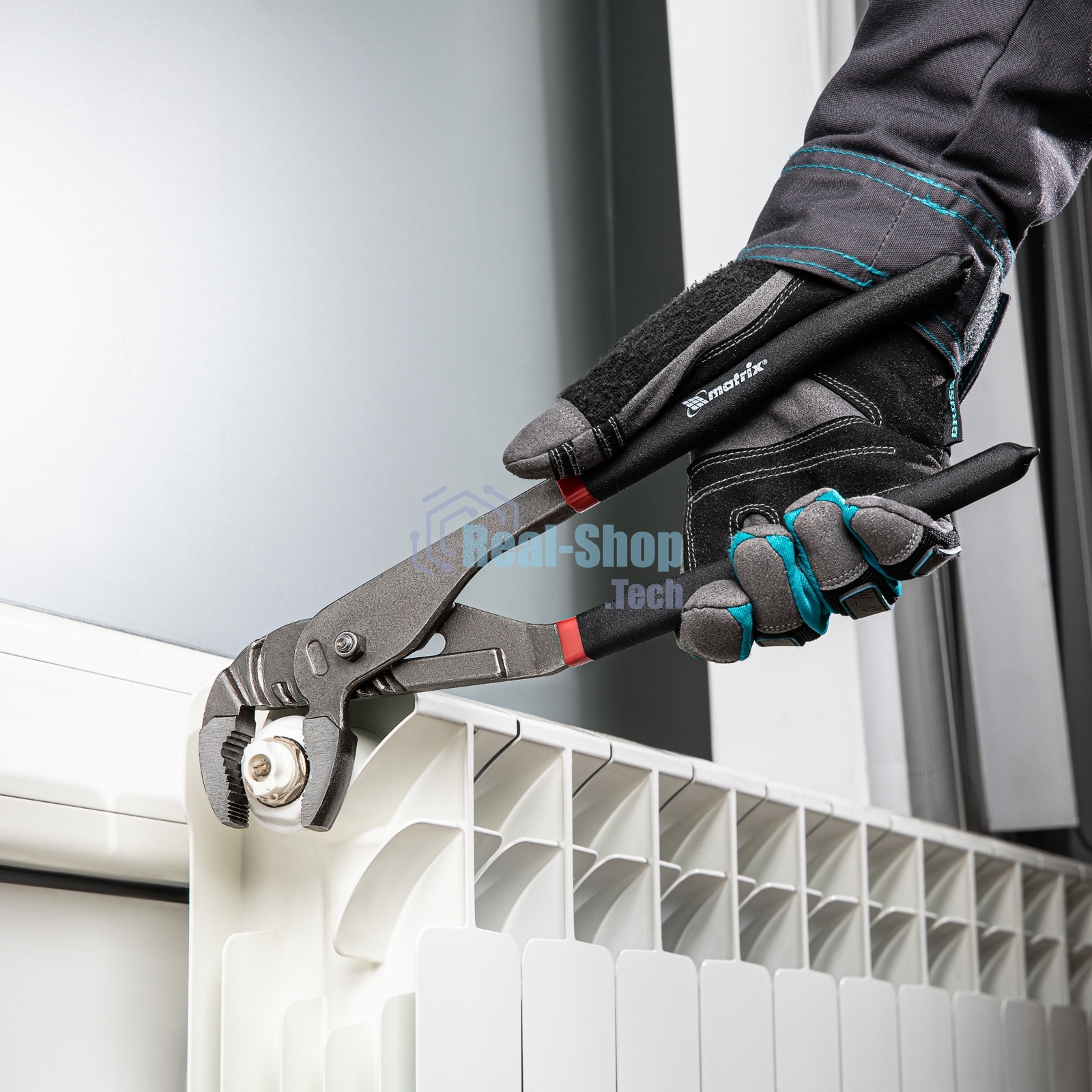 Клещи Matrix 300 мм переставные обливные рукоятки