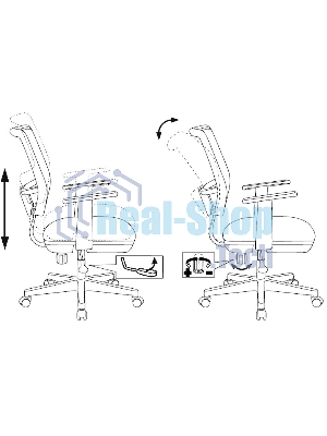Кресло компьютерное Бюрократ CH-W797/PK/TW-13A TW-13A розовый, спинка сетка, сиденье розовый, колеса белый/розовый, пластик белый