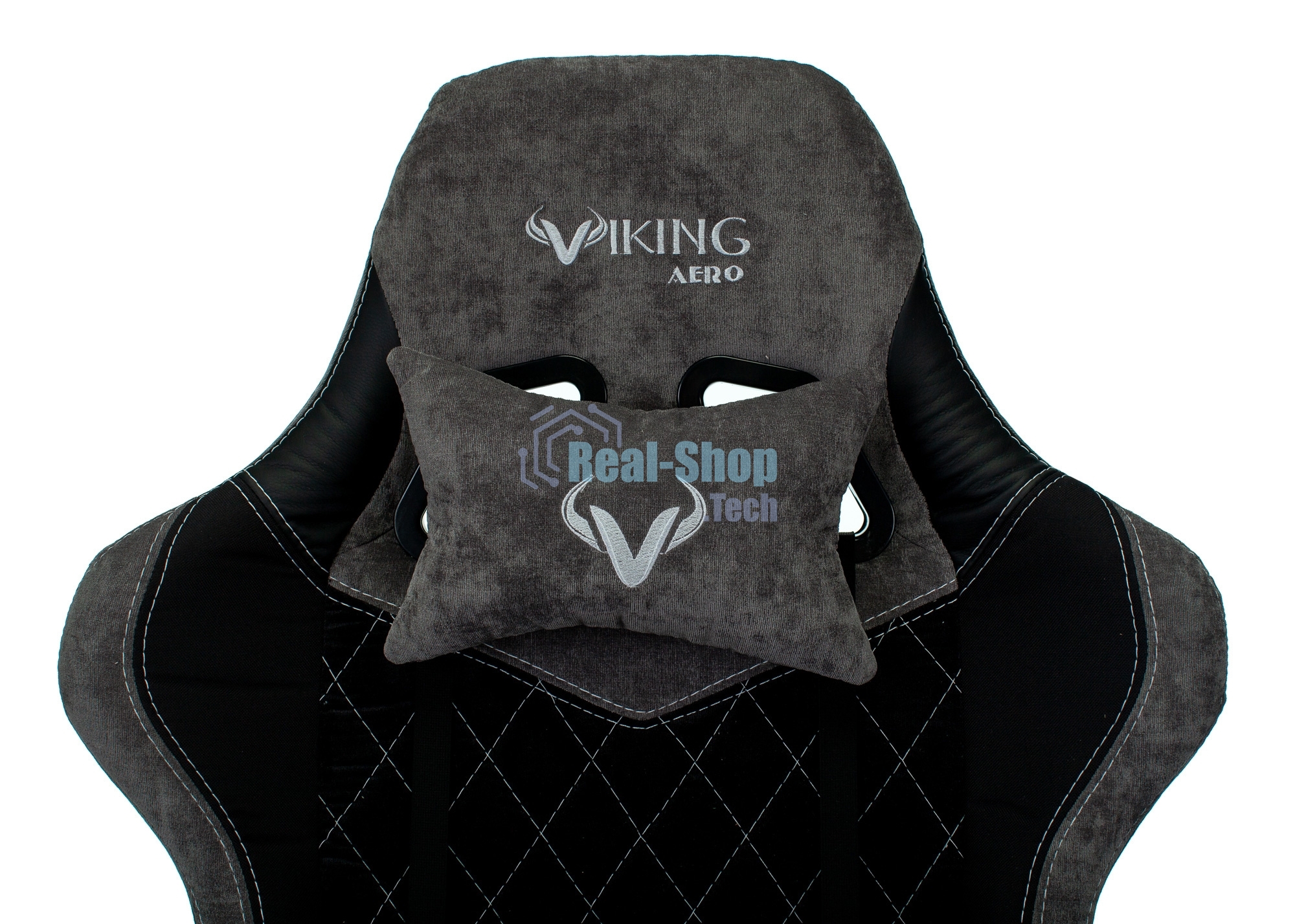 Кресло игровое Бюрократ VIKING 7 KNIGHT B FABRIC черный текстиль/эко.кожа крестовина металл/пластик