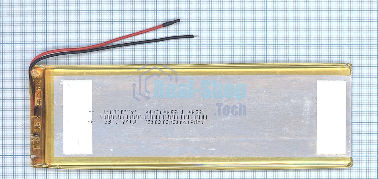 Аккумулятор Li-Pol (батарея) 4x45x143мм 2pin 3.7V/3000mAh