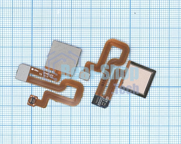 Шлейф со сканером отпечатка пальца для Xiaomi Redmi Note 3 золотой
