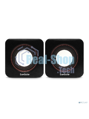 Акустическая система 2.0 ExeGate EX287050RUS Disco 160 (питание USB, 2х3Вт (6Вт RMS), 100-20000Гц, черный)