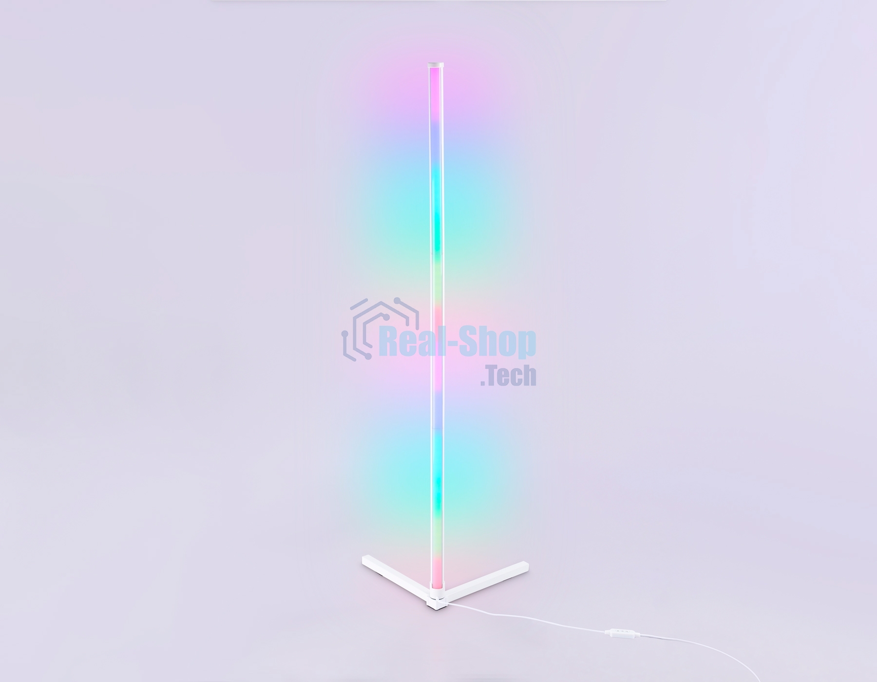 Светильник Ambrella light FL8020 WH белый LED 15W RGB D32*1250 (ПДУ РАДИО 2.4G)